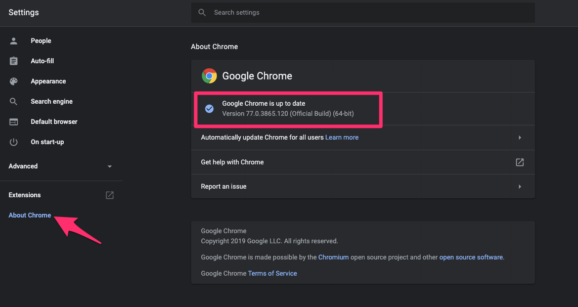 how to update chrome computer