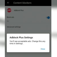 Adblock Plus in Microsoft Edge Android