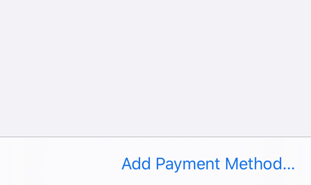Add Payment Method in Chrome iOS