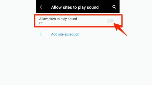 Allow Sites to Play Sound in Edge Android