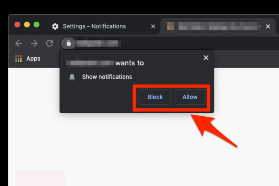 Allow or Block Notification from sites in Chrome Computer