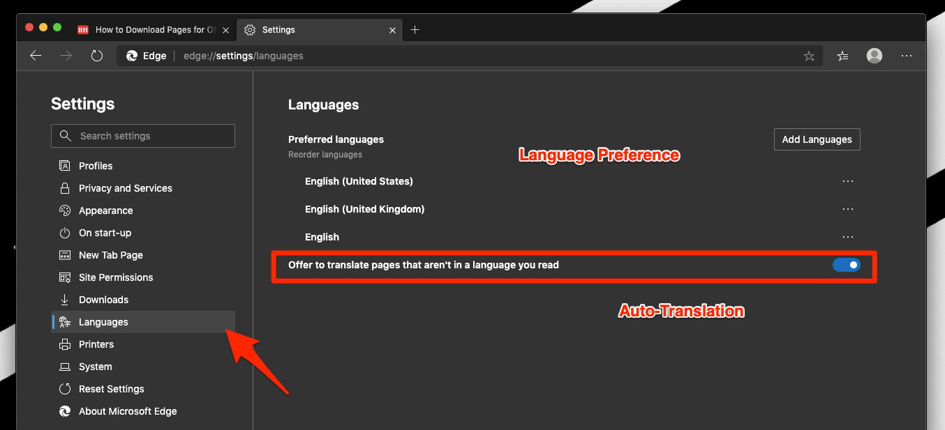 Distributie grond Verhogen How to Auto-Translate a Webpage in Microsoft Edge Computer