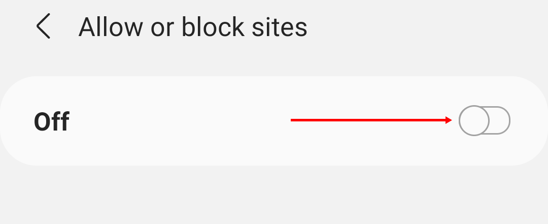 Block Site Notifications on Samsung Internet