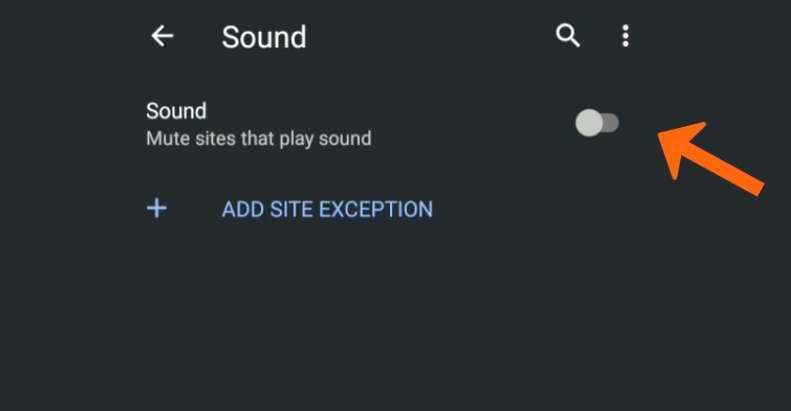 Block and Mute Sound on Chrome Android