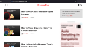 BrowserHow in Light Mode appearance