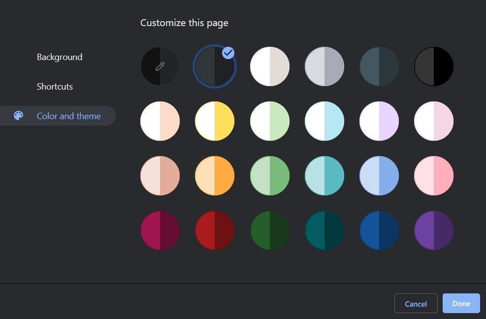Chrome Computer Color Theme Appearance