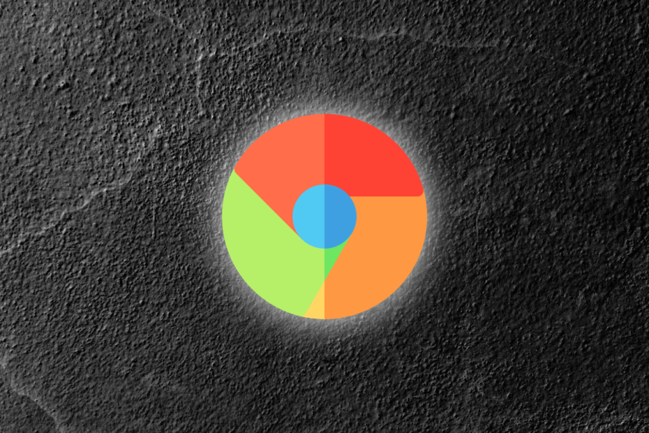 Chrome Logo with Dark Grey Texture