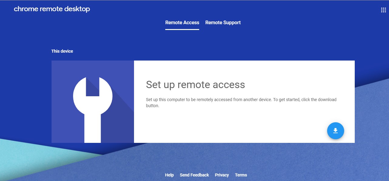 Chrome Remote desktop set up remote access