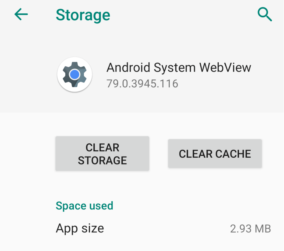 Очистить кеш и очистить хранилище из системы Android WebView