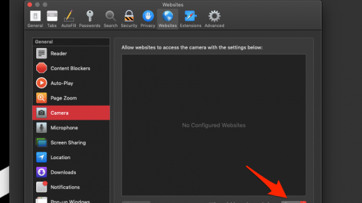 Disable and Block Camera Access to Safari Browser in Computer Mac