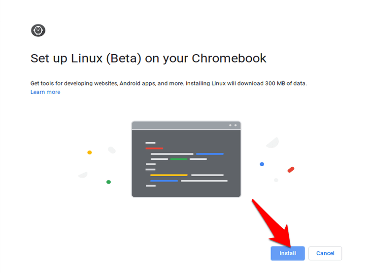 Download and Install Linux Setup on Chromebook