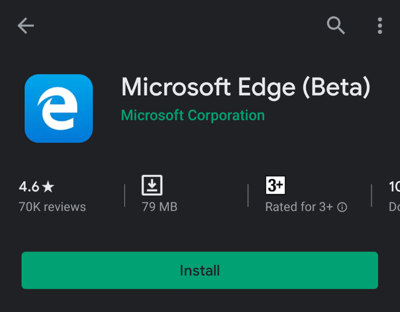 Download Microsoft Edge for Android OS