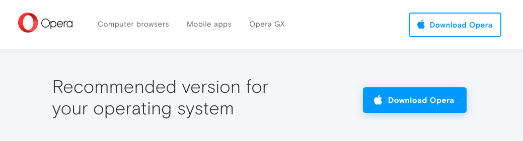 Download Opera for Mac OSX