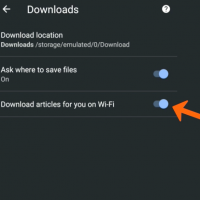 Download articles for you on Wi-Fi