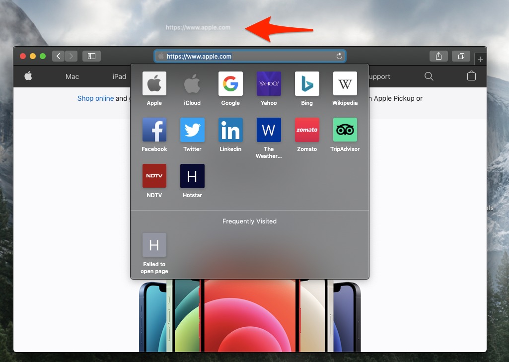 Drag and Drop Safari Link on Mac Home Screen