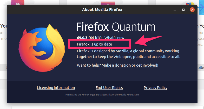 Firefox Quantum is up to date