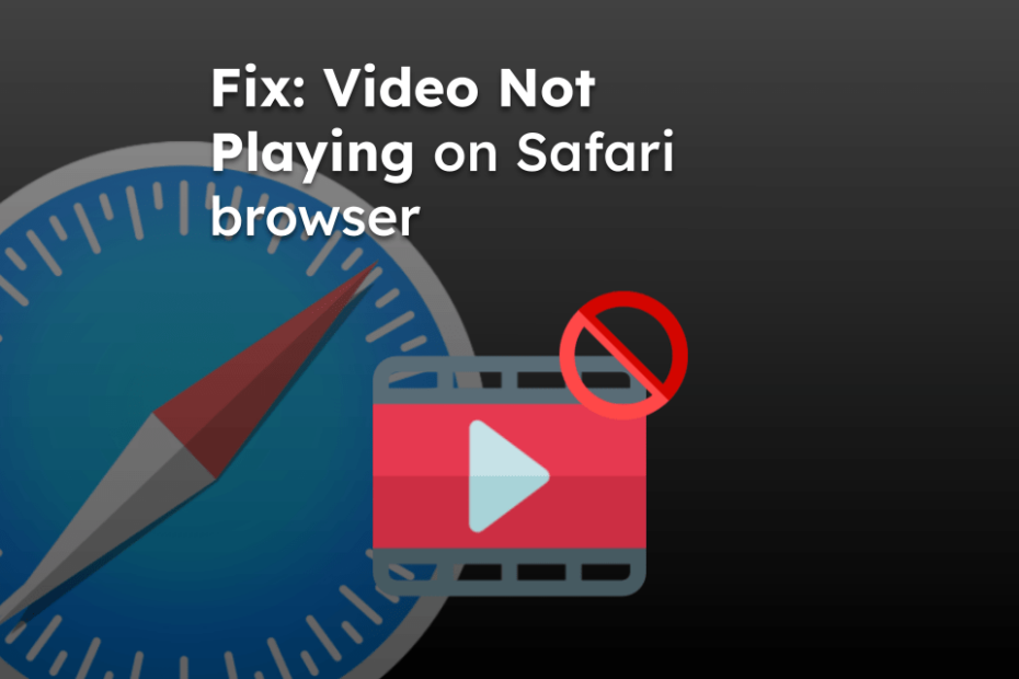 Fix: Video Not Playing on Safari browser