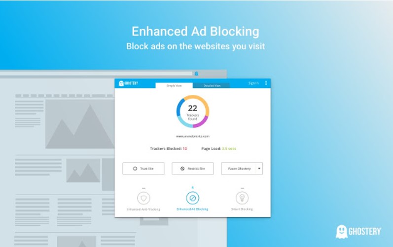 Ghostery Ad and Tracker Blocker Extension