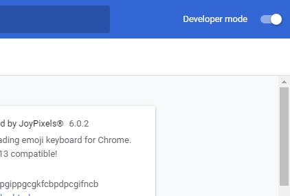Google Chrome Enable Developer Mode