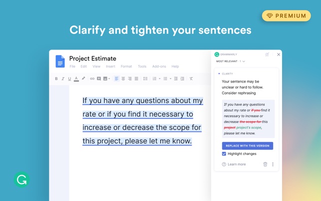 Grammarly Extension for Apple Safari