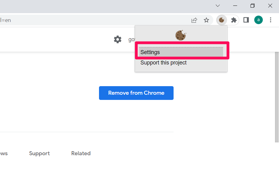 Saya tidak peduli dengan opsi pengaturan cookie di Chrome