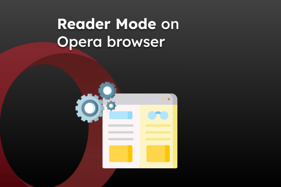 Reader Mode on Opera browser