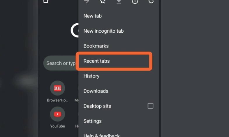 How to Reopen Recent Closed Tabs in Chrome for Android?