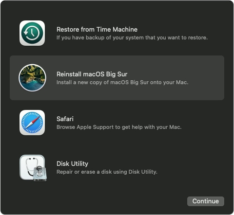 Reinstall MacOS on Mac computer
