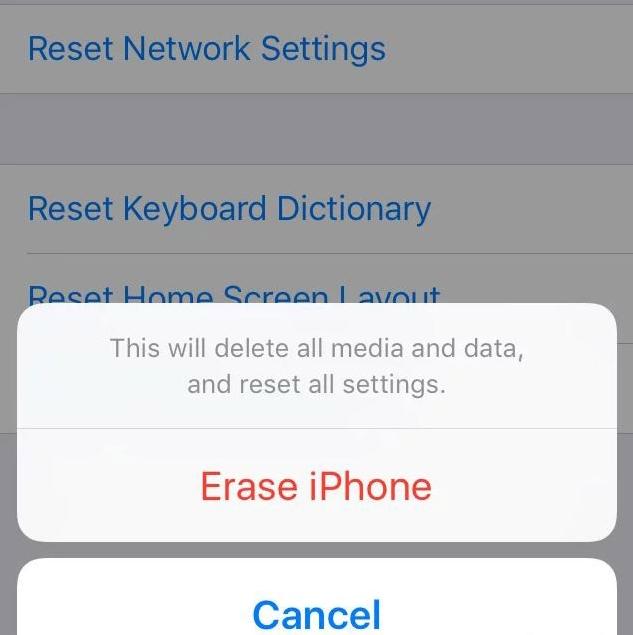 Restore Factory Settings and Erase iPhone