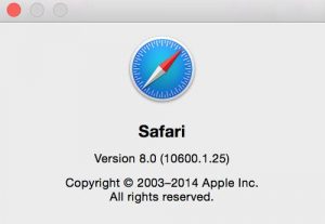 what is the current safari version for mac