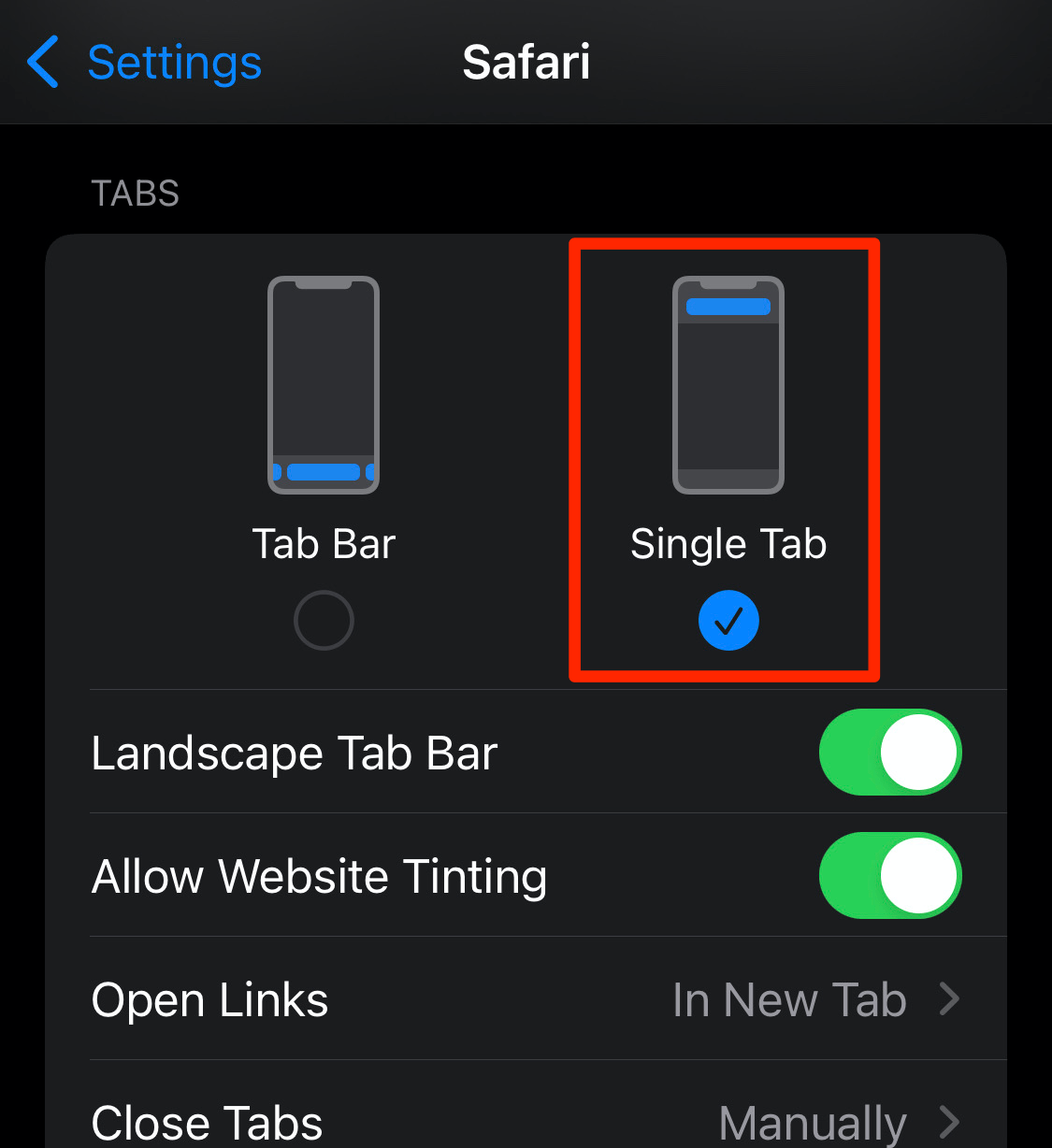 Safari Browser shift address bar to top in iPhone