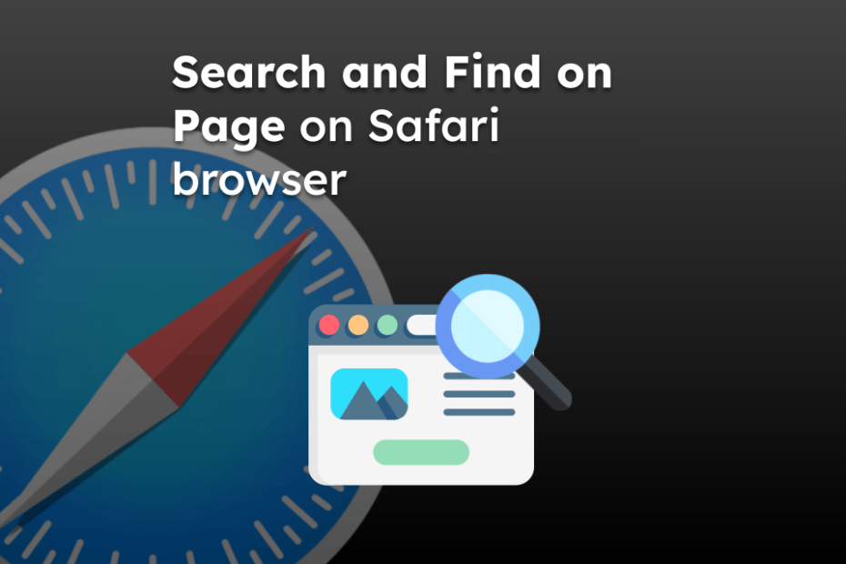 Search and Find on Page on Edge browser