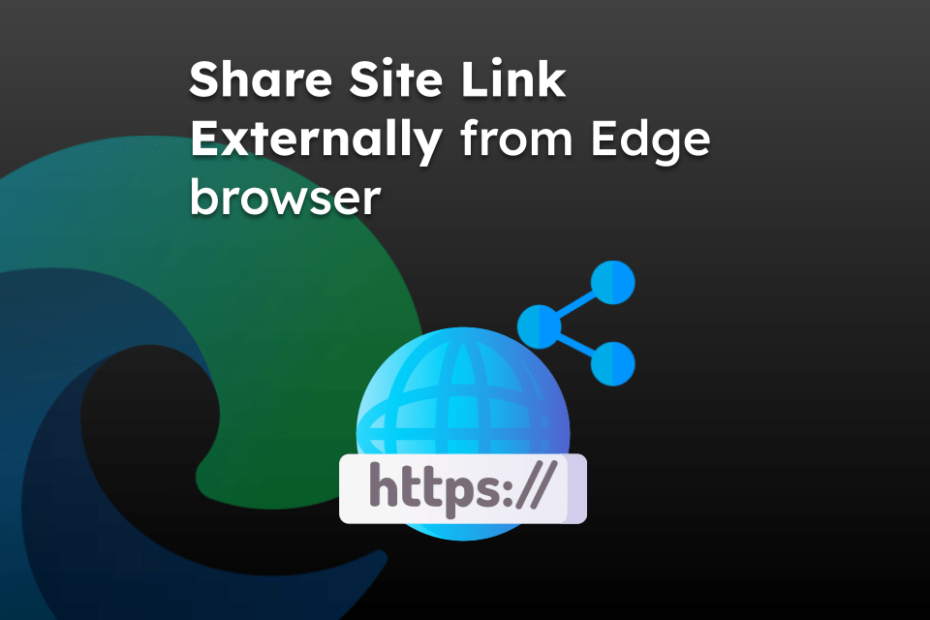 Share Site Link Externally from Edge browser