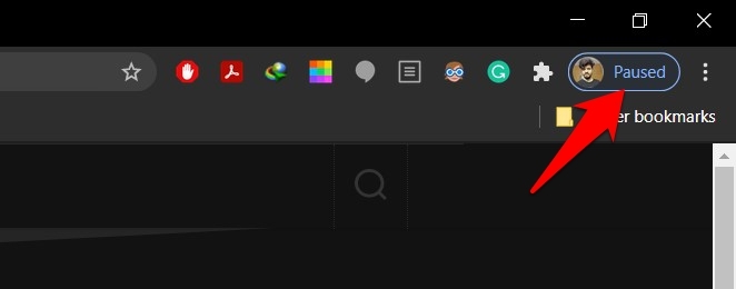 Sign and Sync Paused Alert in Chrome Browser