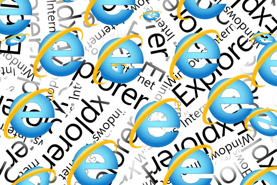 internet explorer browser logo scattered