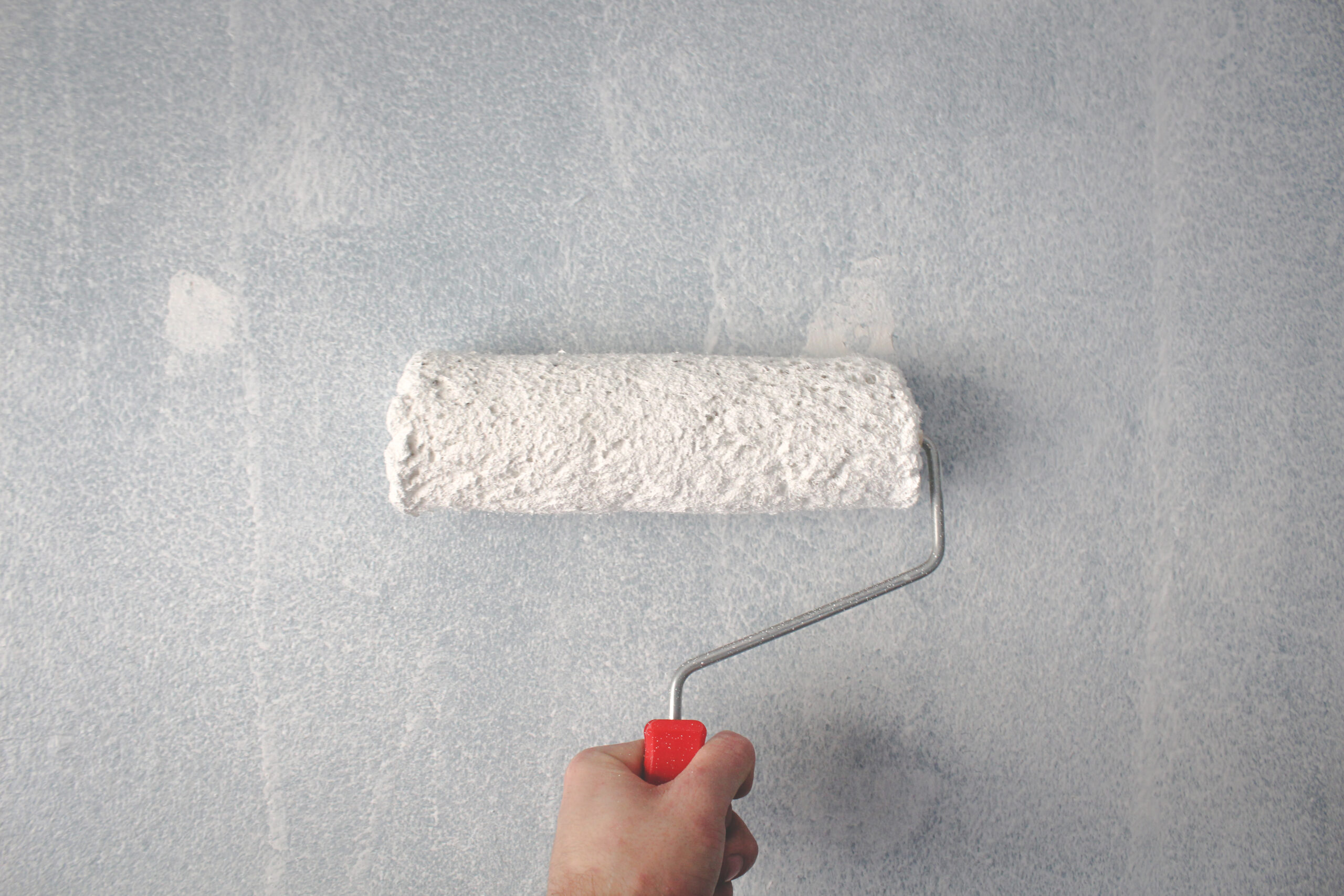 paint roller on wall for theme feat